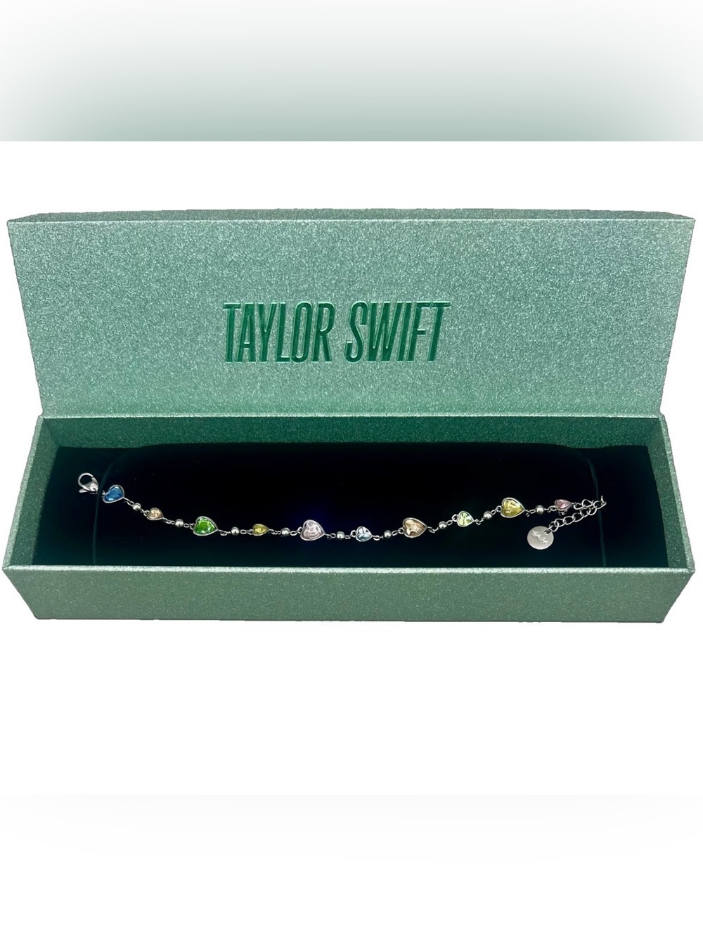 Authentic TAYLOR SWIFT Lover Album Heart Charm Bracelet ~ Summer Collection NIB💕